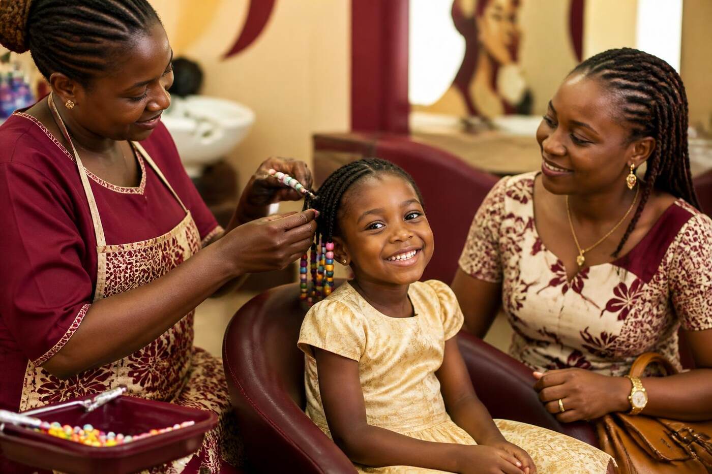 Coiffure douce pour enfant